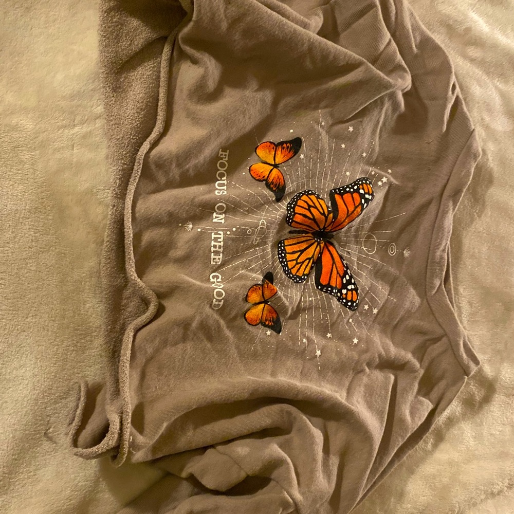 Fashion Nova Crop Long Sleeve Top